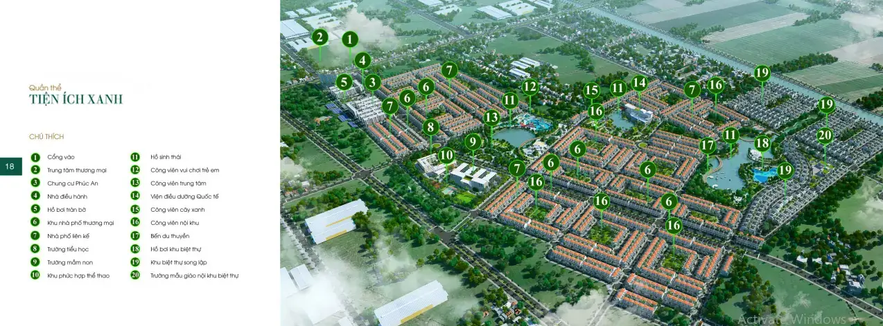 KHU ĐÔ THỊ THE AGULA Mặt bằng hệ thống tiện ích dự án The Agula